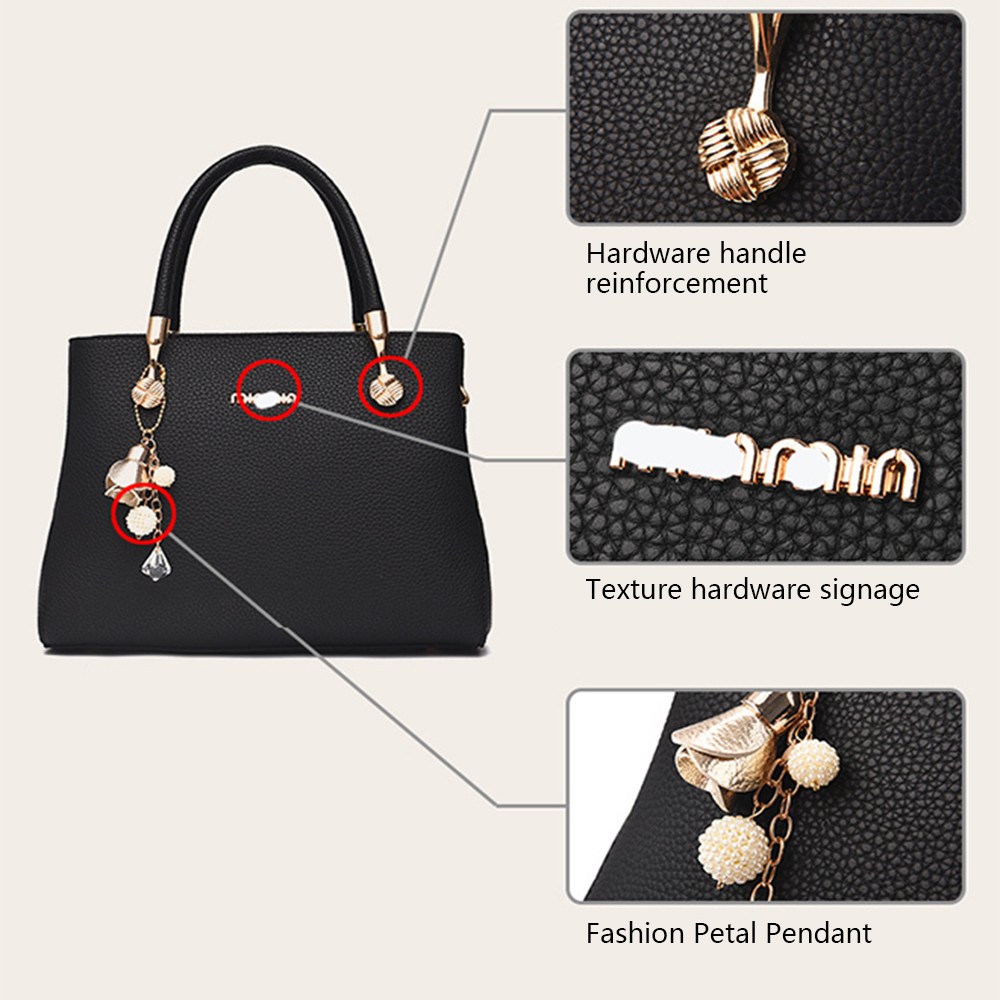 Women Large Leather Handbags Shoulder Bag Tote Purse Messenger Satchel Crossbody