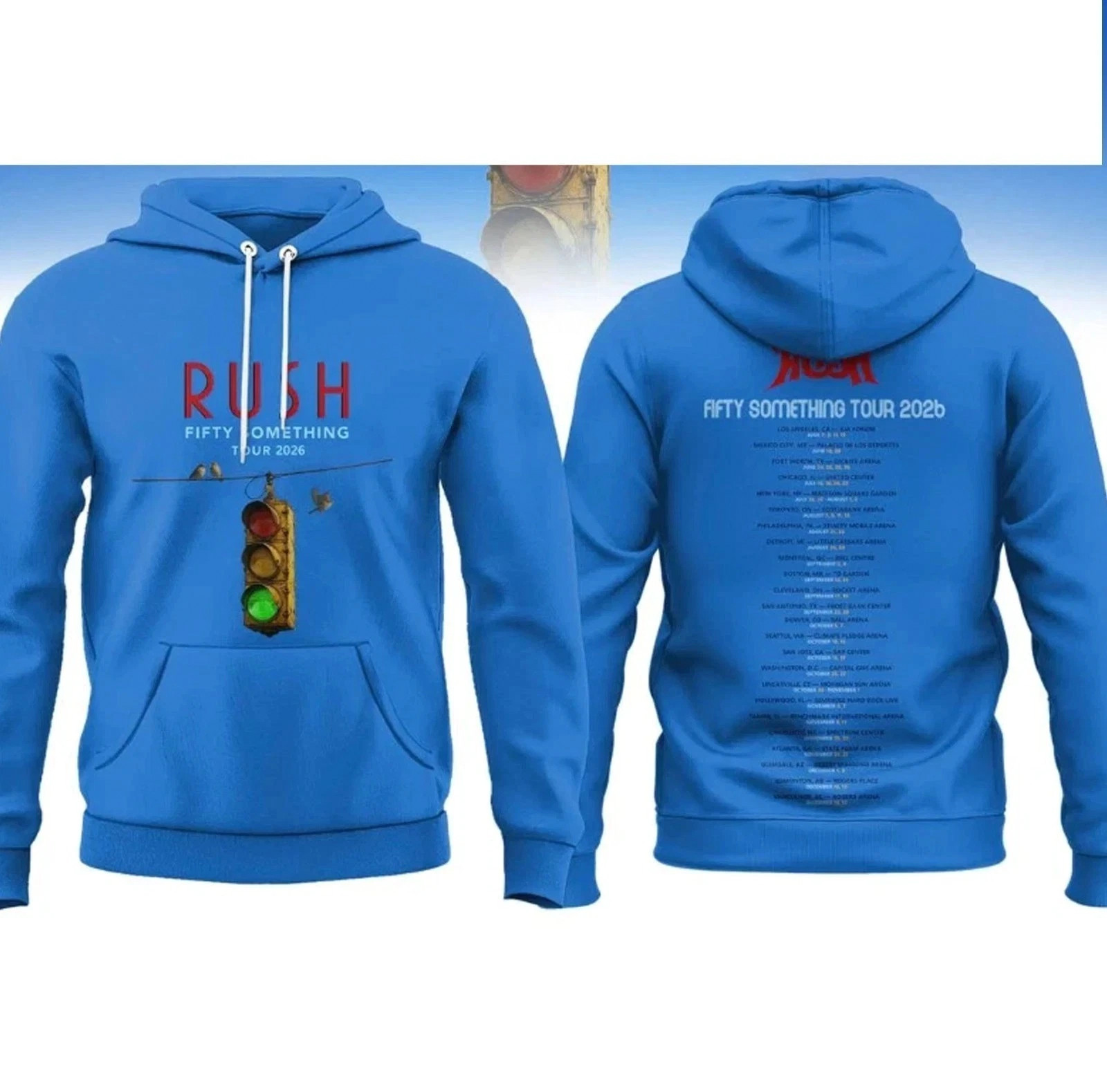 Rush Fifty Something Tour 2026 Celebration T shirt or Hoodie