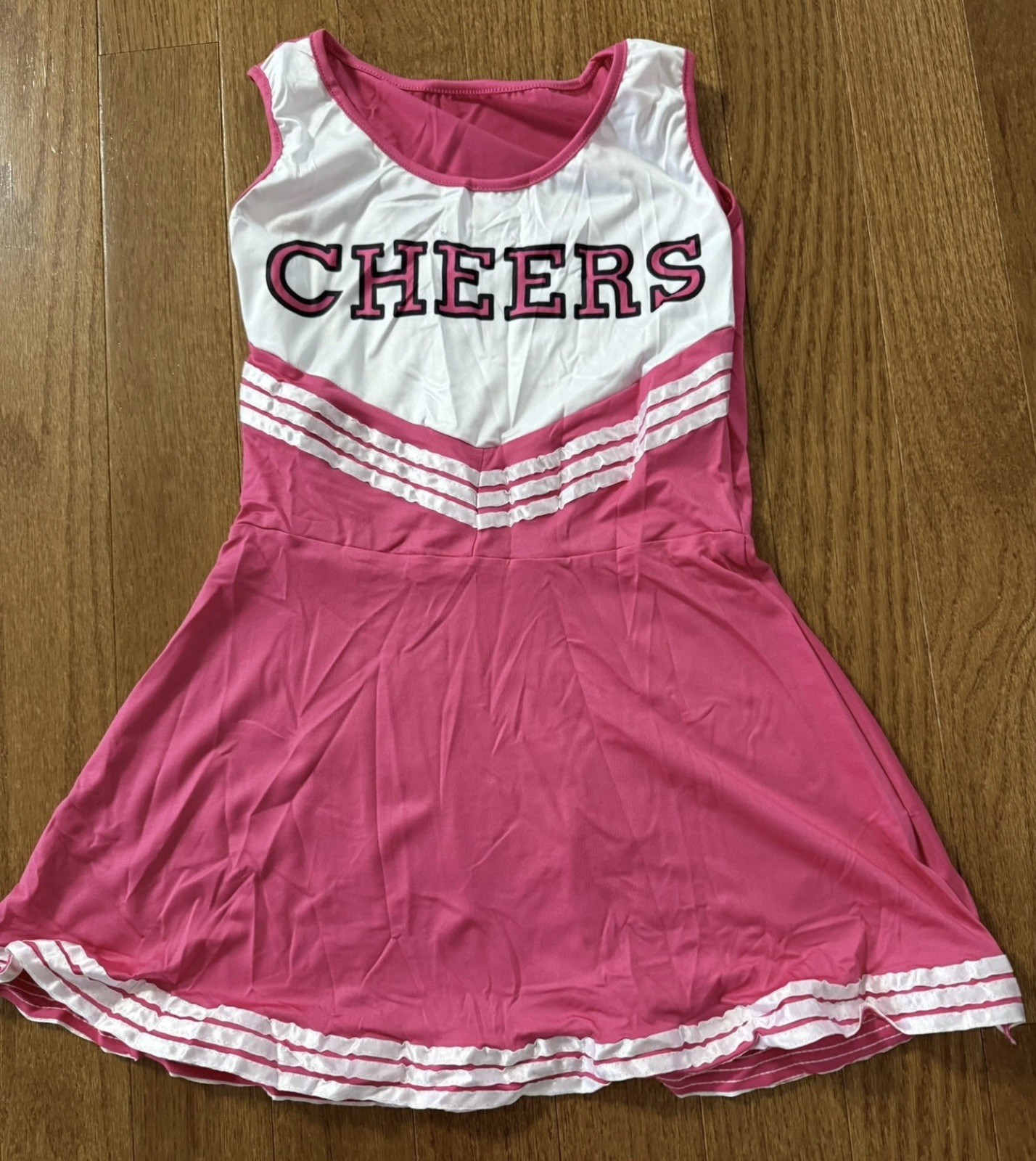 Girls Cheerleader Dress Set-Size Small-Dress, Socks, Bow, Pom-Poms NEW