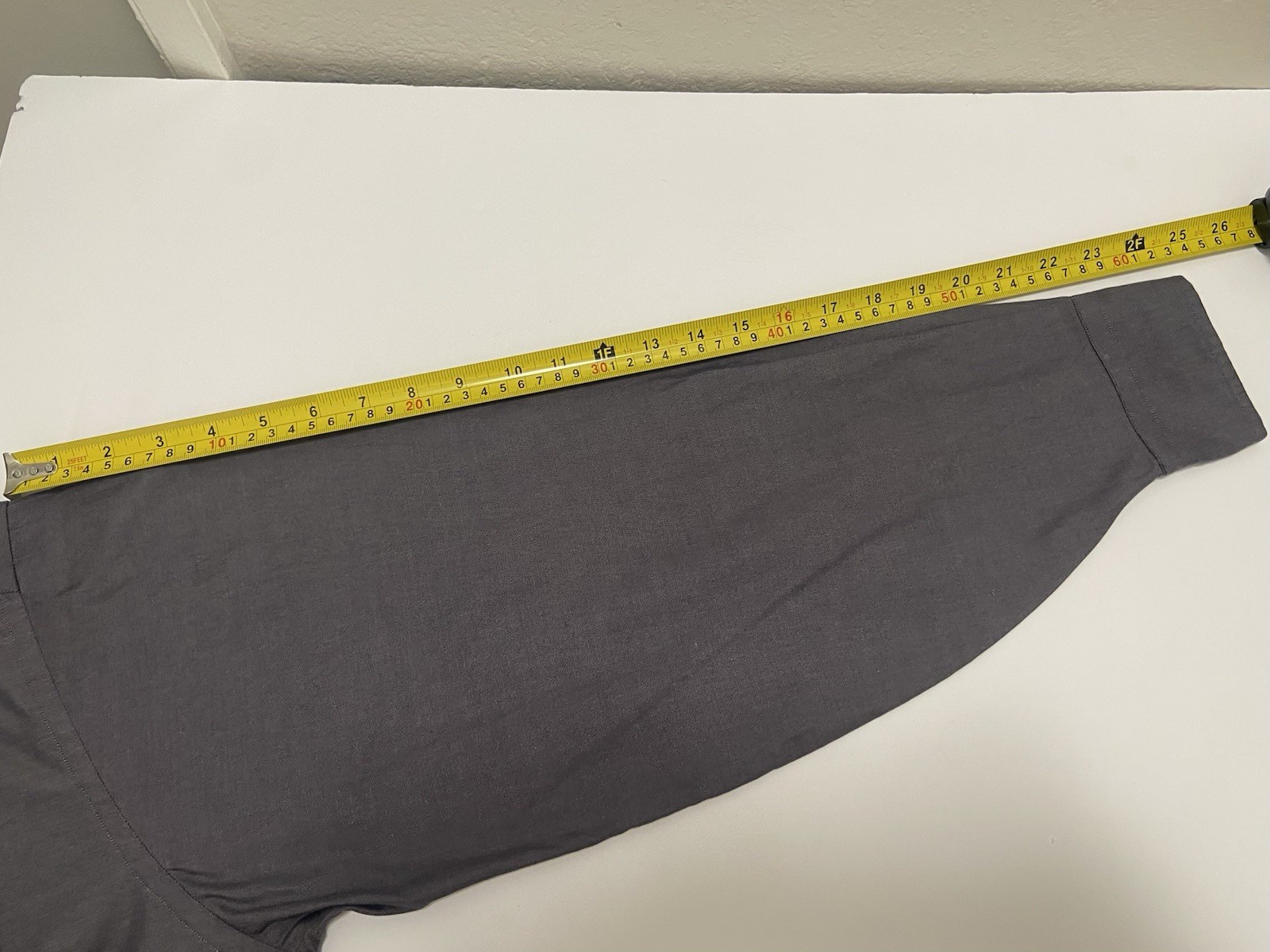 Tommy Hilfiger Classic Fit Gray Solid Cotton Pocket Dress Shirt 16 34/35