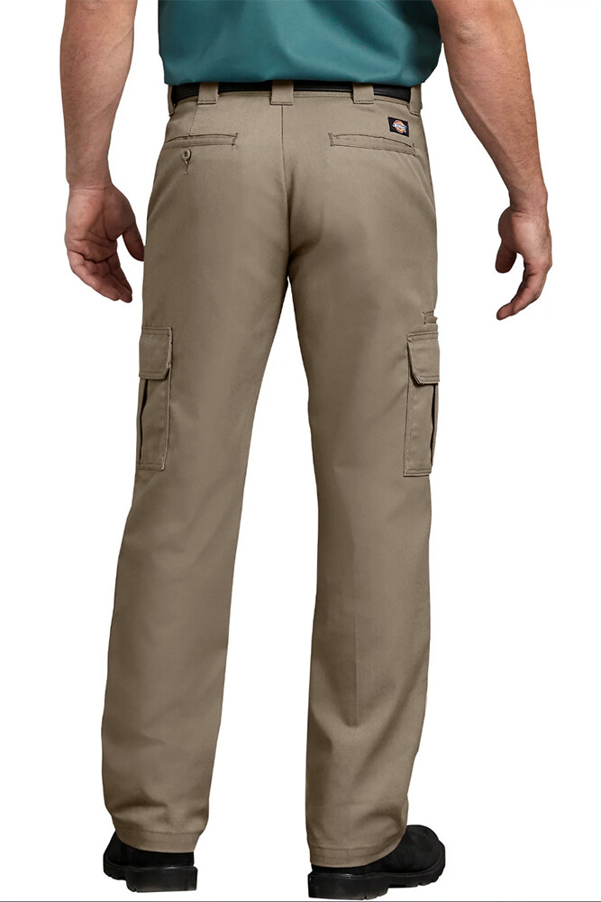 Dickies Mens Flex WP595 Regular Fit Straight Leg Work Uniform Pocket Cargo Pants