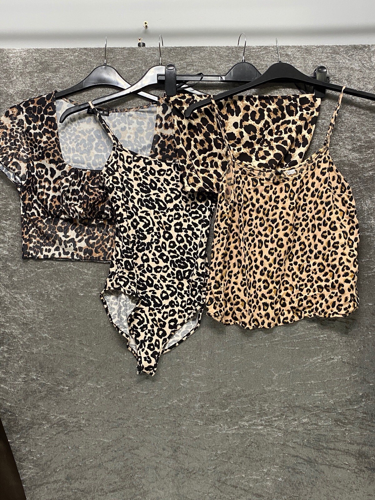 Animal Print Cami Tops / Bodysuit X 4 Sizes XS-S-8 All would fit 6-8, Plain Top