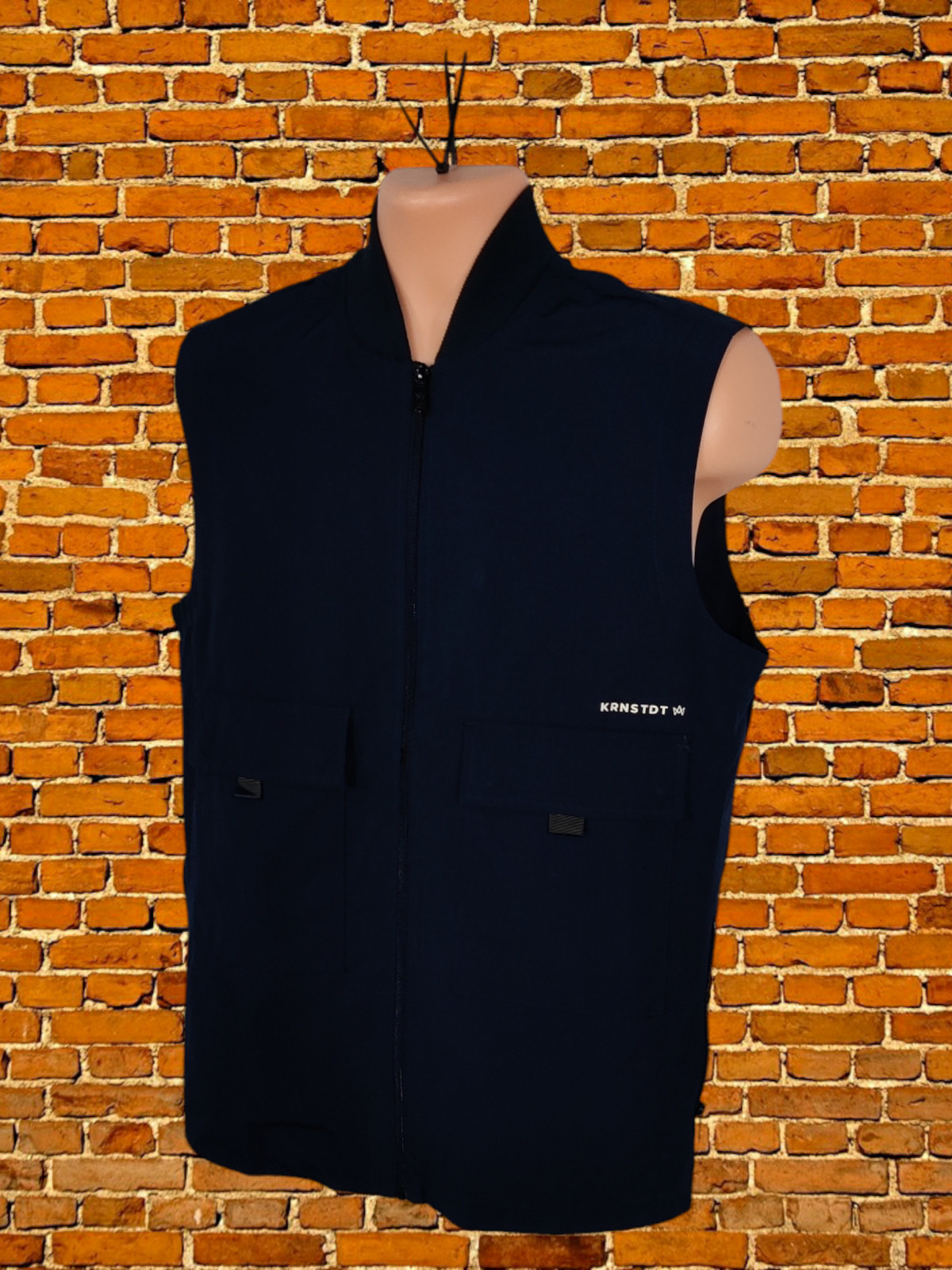 MENS KRONSTADT SIZE UK SMALL NAVY BLUE LIGHT PADDED GILET BODYWARMER JACKET COAT