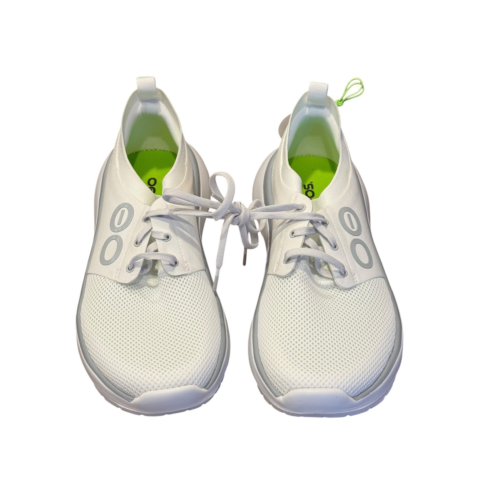 OOFOS OOMY Stride Women White Recovery Walking Shoes Sneakers Size 10 NEW