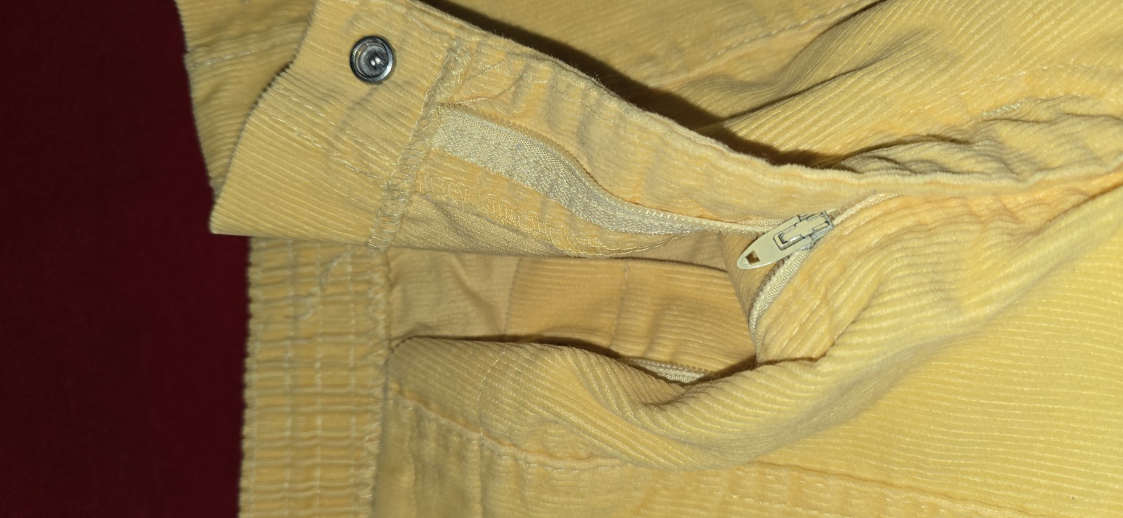 70s 80s Vintage Yellow Ocean Pacific OP Corduroy Beach Shorts Sz 36