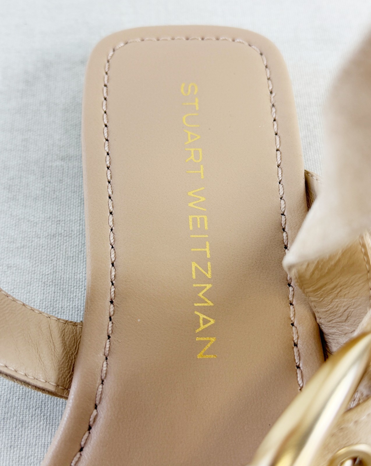 NEW STUART WEITZMAN Maven Sport Suede Leather Sandals 7.5 Adobe Open Toe