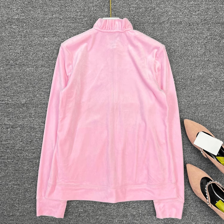 💗NEW💗Lilly Pulitzer Pink Jayla Velour Ruffle Zip-Up Jacket Pants SET XL XLarge