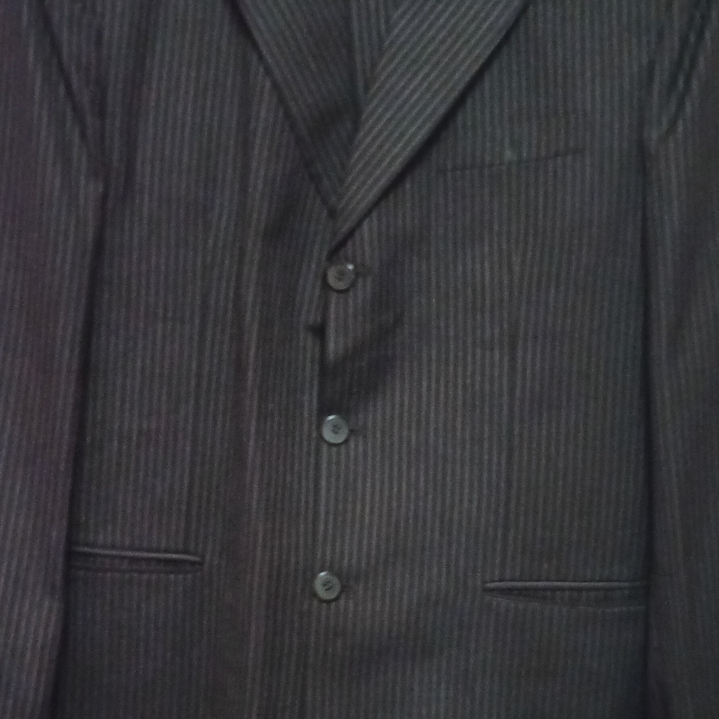 Men’s Striped Coat With Matching Pants Set Size Large