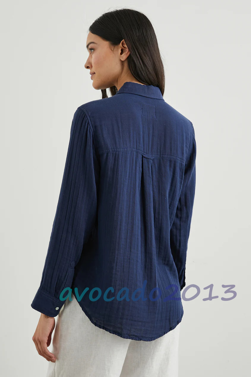 Brand New Rails Women Long Sleeve Organiccotton Ellis Shirt Size XS S M