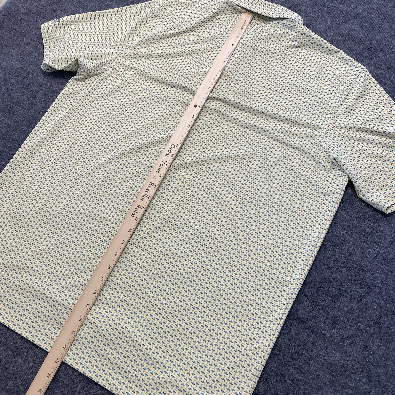 Turtleson Martini Glass Print Golf Polo Shirt Mens XL Stretch Peformance Fabric