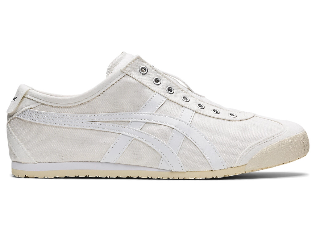 Onitsuka Tiger MEXICO 66 SLIP-ON 1183C141-100 WHITE/WHITE UNISEX [US4-14] New