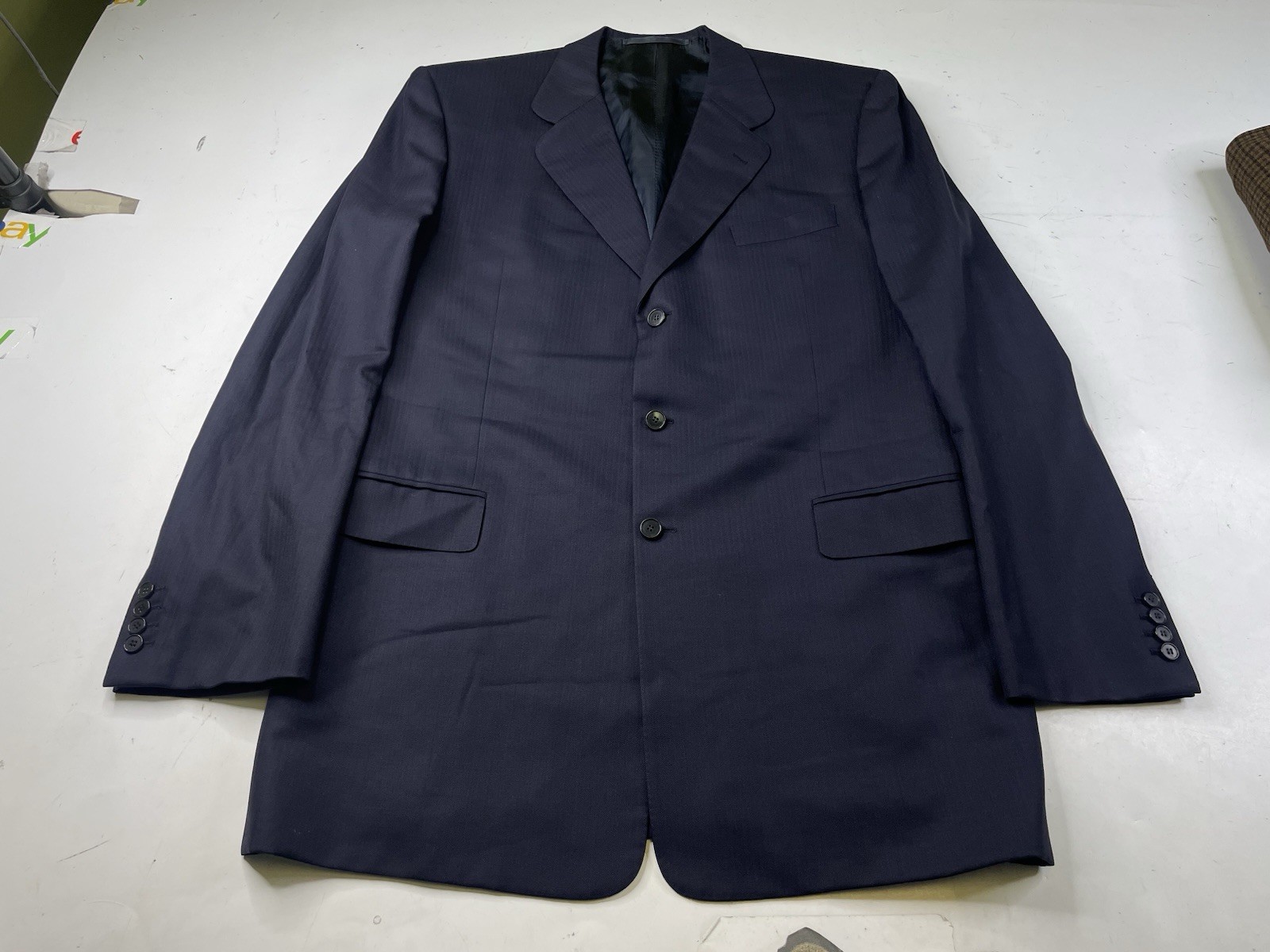 Bespoke Jacket Blazer Holland & Sherry Wool Herringbone Twill Savile Row Coat
