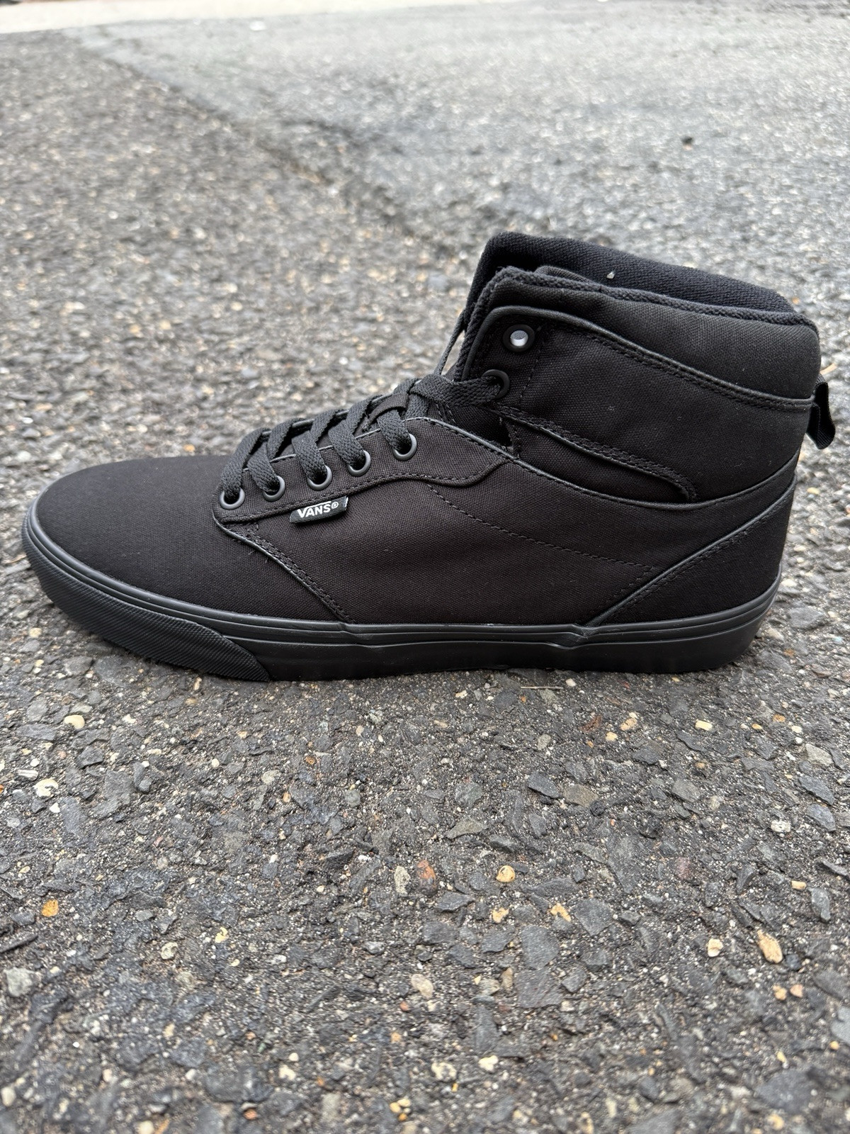VANS Skate Atwood Hi Mens Skateboarding Shoes, Black Canvas High Top, Pick Size