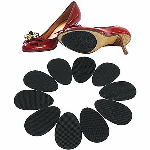 10-Pair Anti-Slip Shoe Heel Grip Protector Pads – Non-Slip Cushion Adhesive