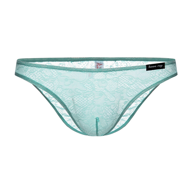 6PCS LOT Mens Lace Underwear Brief Panties Low Waist Sheer See Through Underpant
