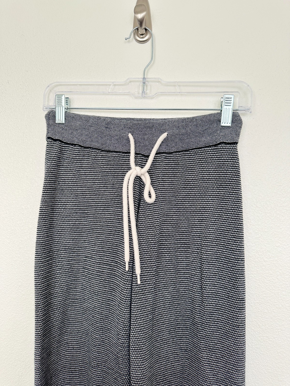 Varley Wome’s Alice 2.0 Joggers Sweatpants Knit Black & White 100% Cotton XSmall