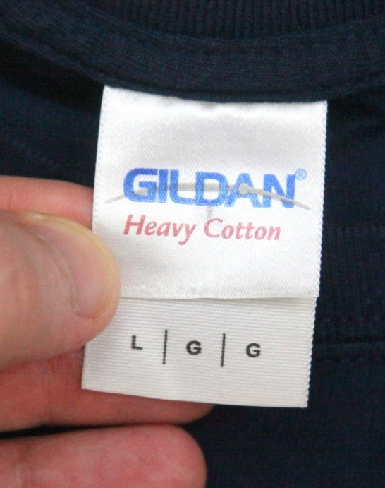 Large Gildan Blue Crewneck Flex But I Like Gym Tee T-Shirt Short Sleeve Top P257
