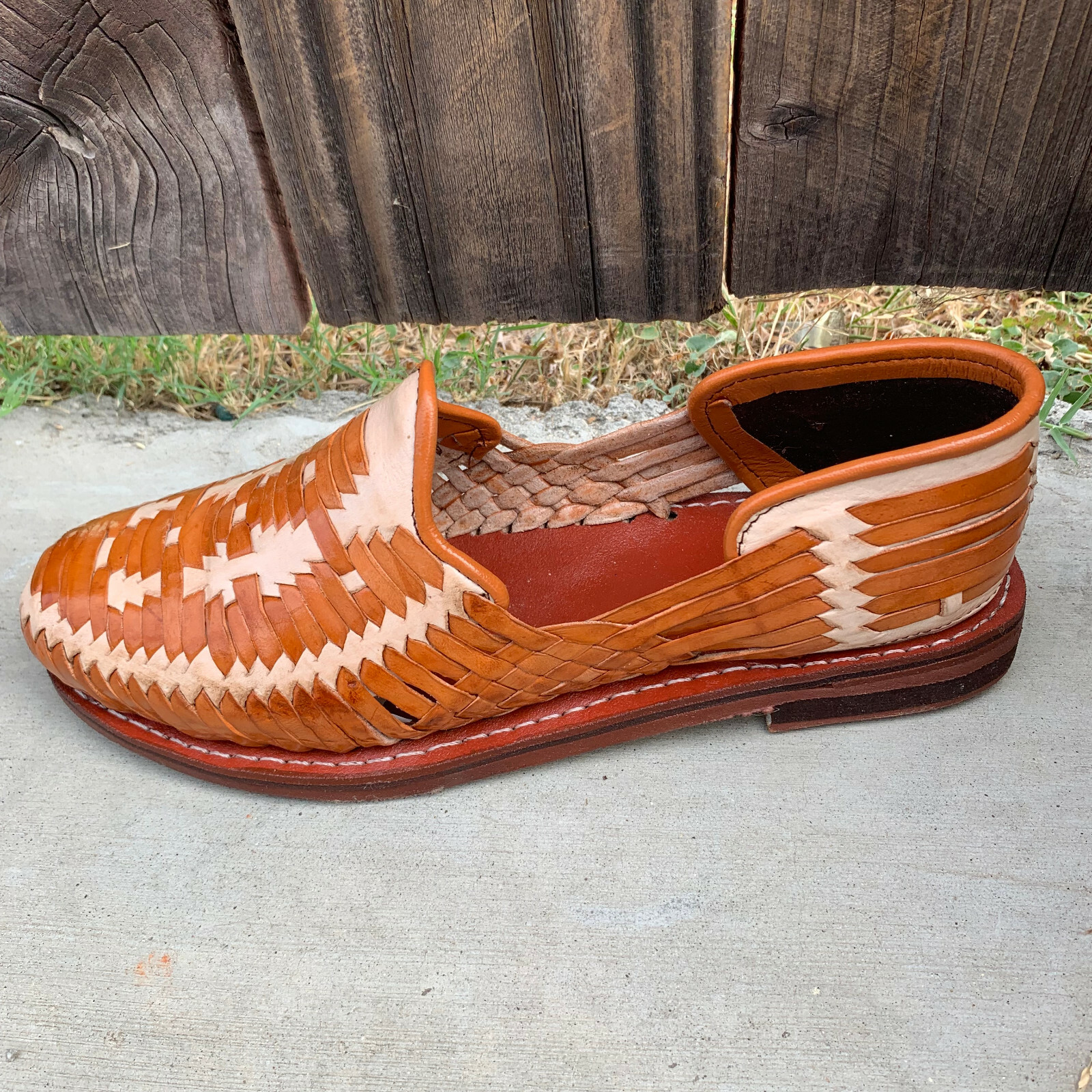 Men’s Closed Toe Genuine Leather Mexican Huarache Sandals Mocasin – Closed Toe