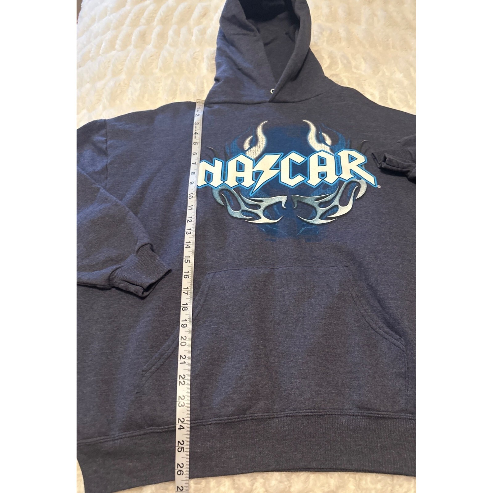 Jerzees NASCAR Sweatshirt Hoodie Cotton Polyester Blend Adult Size XL (READ)