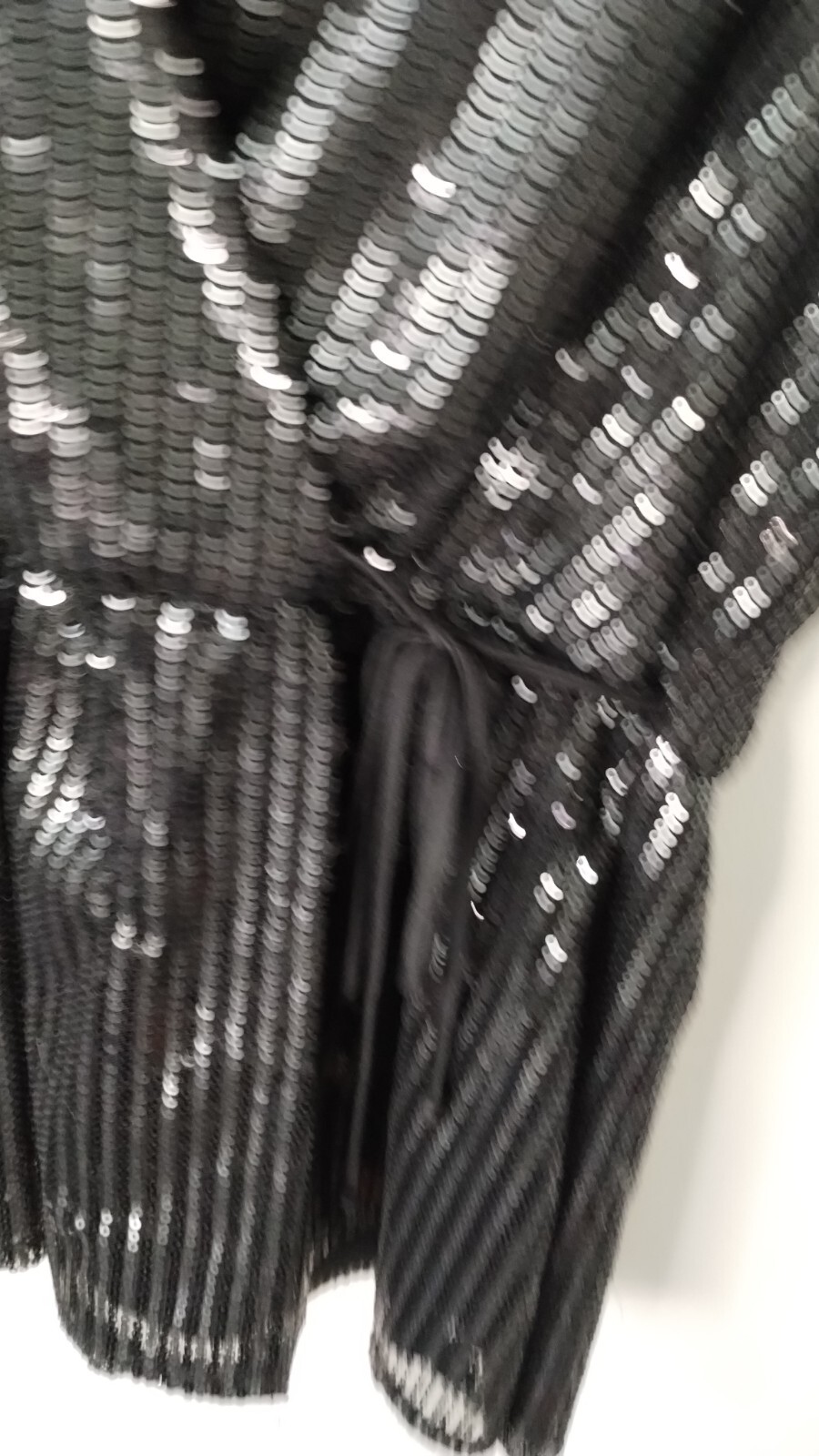 Gypsies and Moondust Black Sequined Top Size Medium Holiday New Year’s