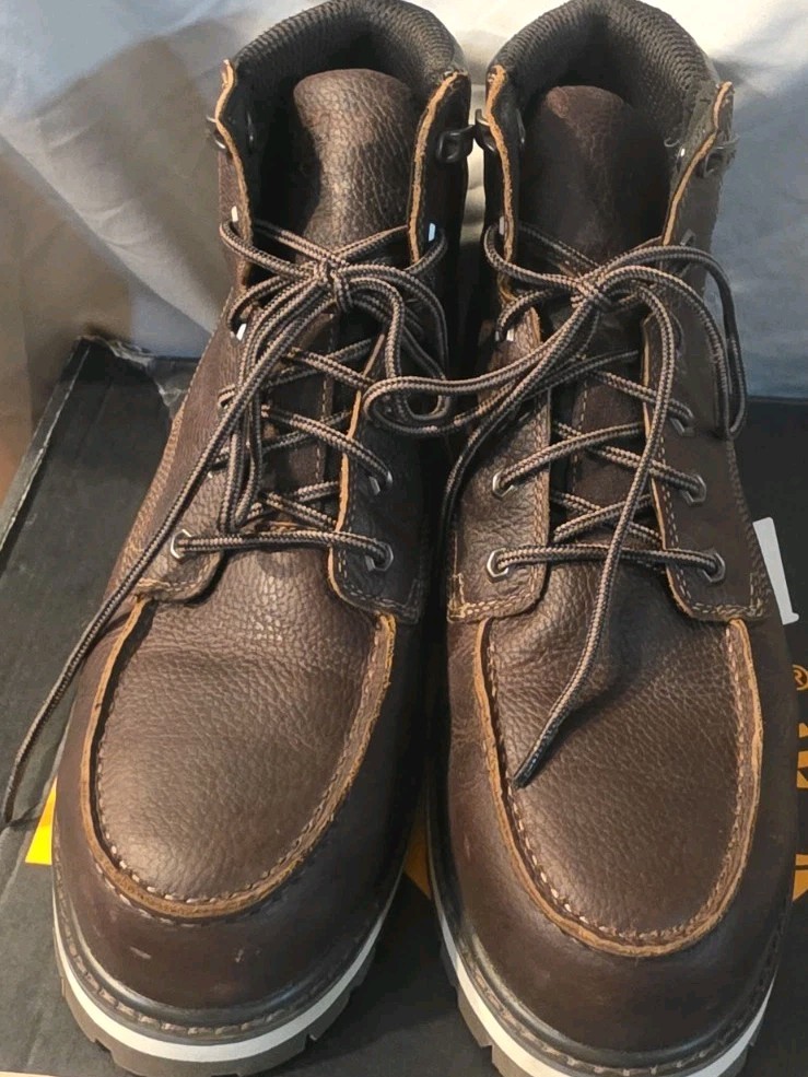 Timberland Pro Irvine 6″ Alloy Toe Work Boots Brown Men Size 10.5 NWB Defects