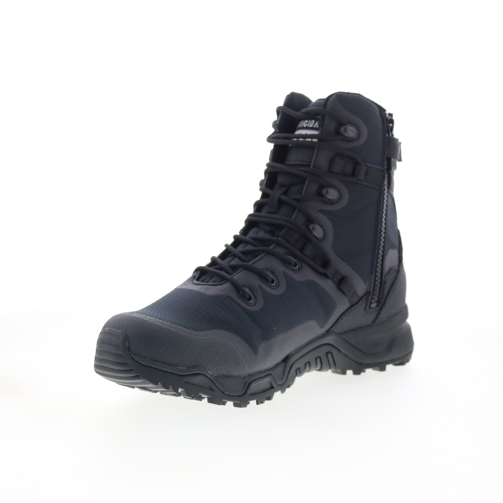 Original Swat Alpha Fury 8″ Side-Zip EN 177501 Mens Black Wide Tactical Boots