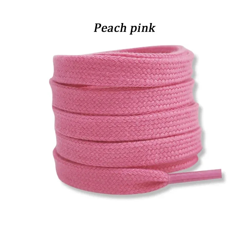 Quality Cotton Shoelaces 0.8cm Width Flat Shoelace Tennis Sneakers Shoe laces 80