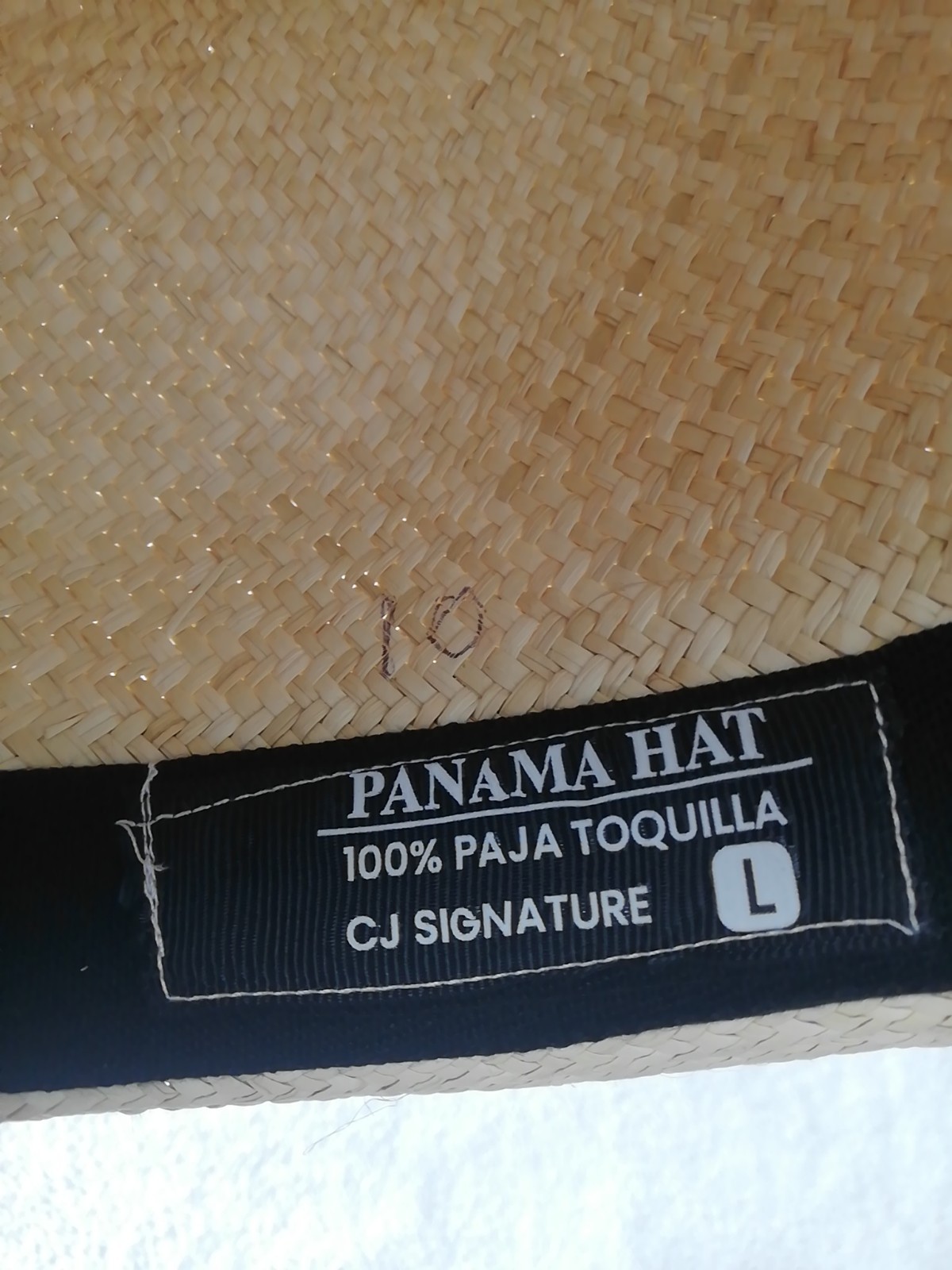 GENUINE ECUADOR HAT “PANAMA HAT” 100% TOQUILLA STRAW LARGE 60Cm CLASSIC BEIGE