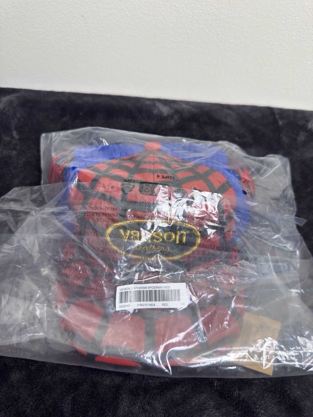 Supreme x Vanson Leathers Spider-Man Mesh Back 6-Panel Hat – Ships today 2026