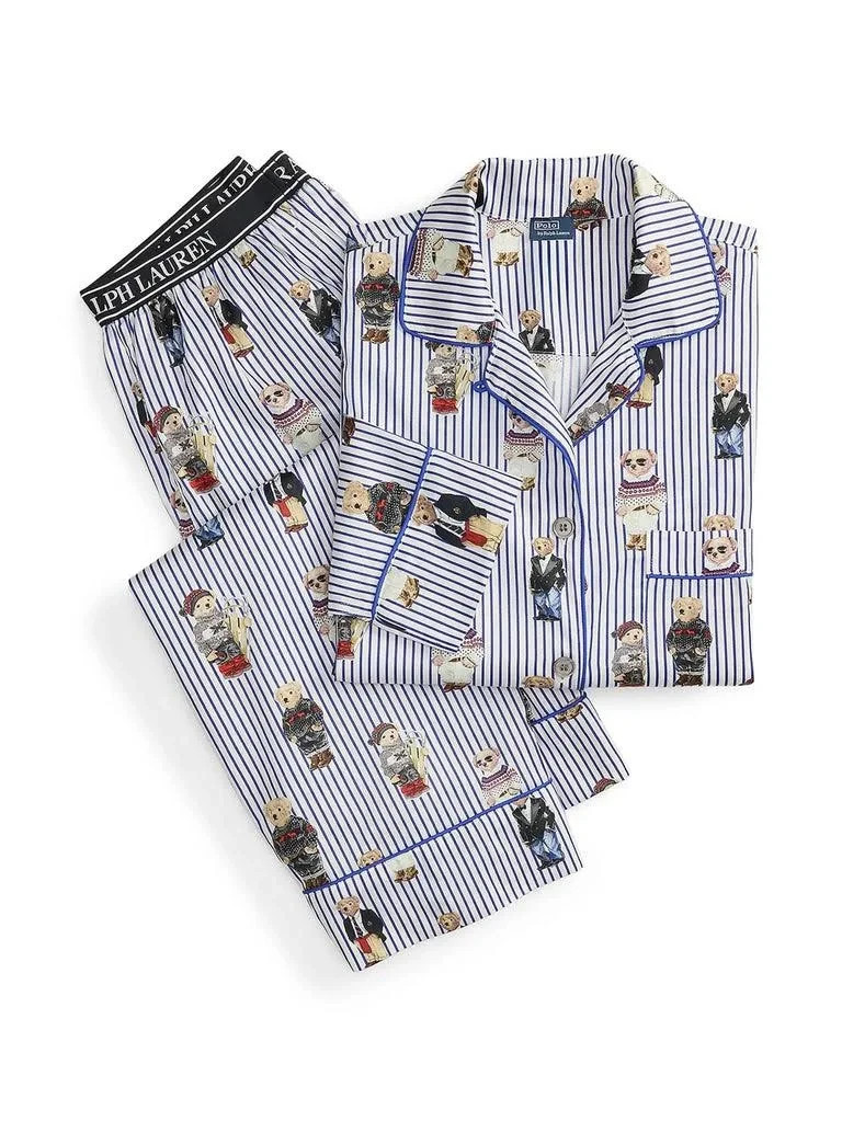 Polo Ralph Lauren Women’s Iconic Bear Madison Pajama Set Size Large