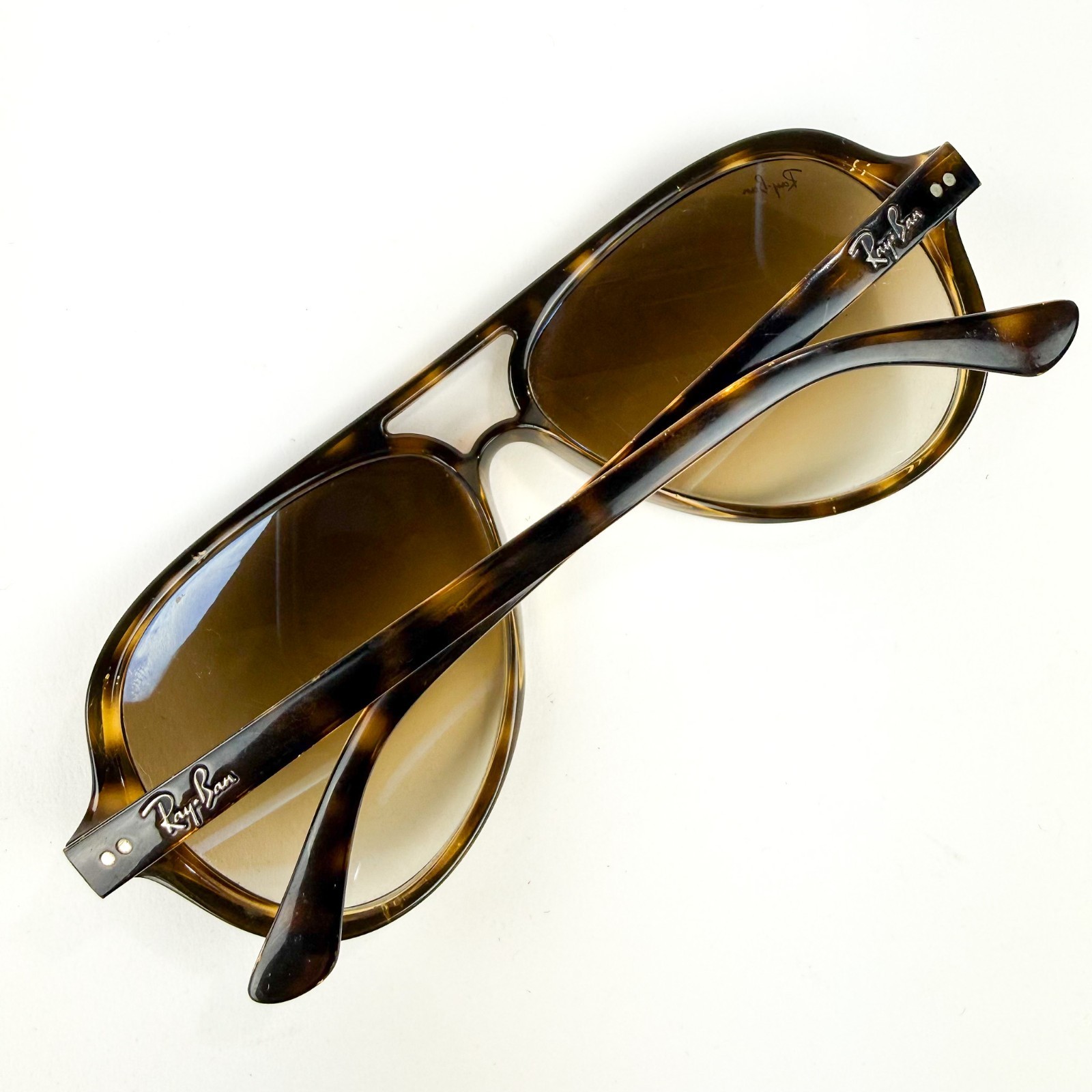 Ray-Ban Cats 5000 Classic Aviator Sunglasses Tortoise Frame Matte Havana