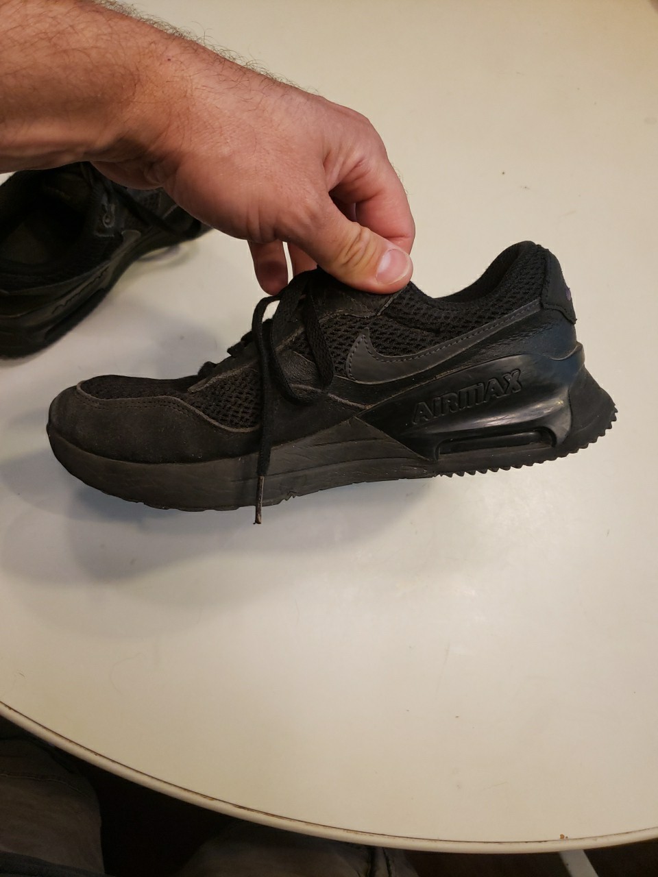 Nike Air Max SYSTM Mens Triple Black Running Shoes DM9537-004 Size 7