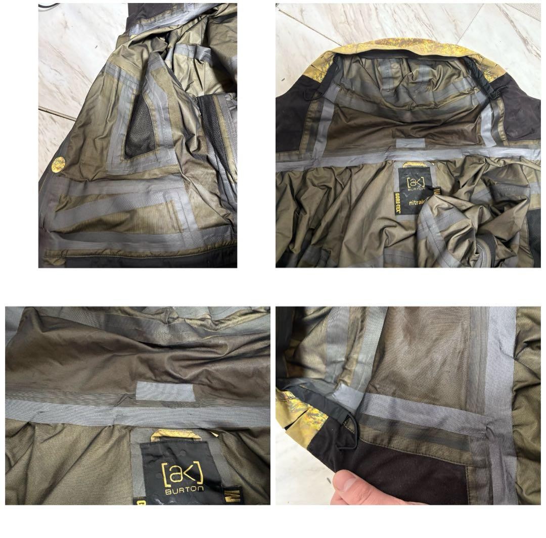 BURTON AK NITRAID Real Weed Camo GORE TEX Snowboard Jacket Mountain Parka M