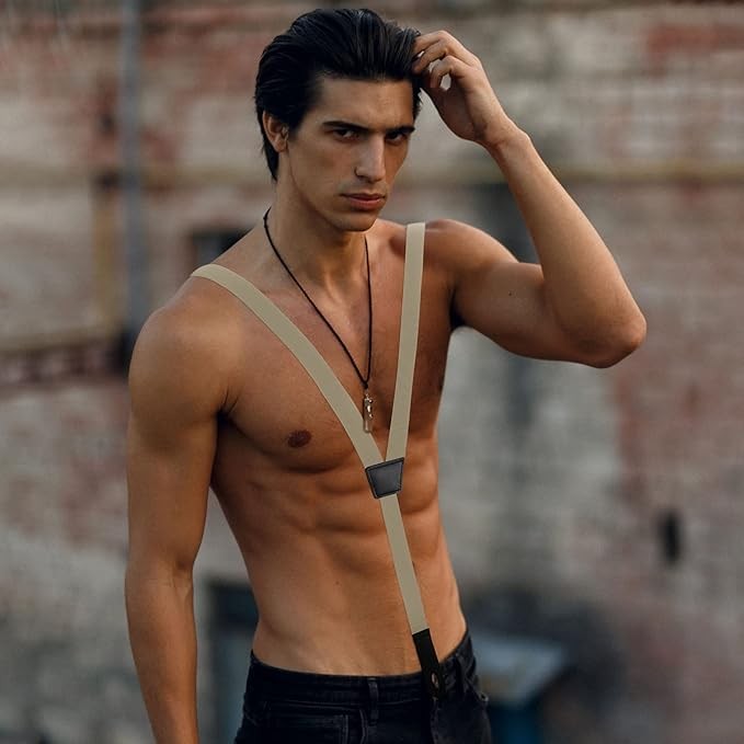 Hidden Suspenders for Untucked Men Under Shirt Under Clothing Y Back Suspende…