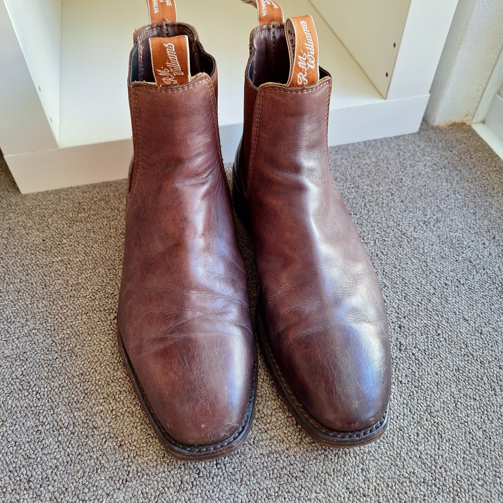 RM williams Leather Comfort Craftsman Chelsea Boots UK 7.5G US 8.5 Ladies 10