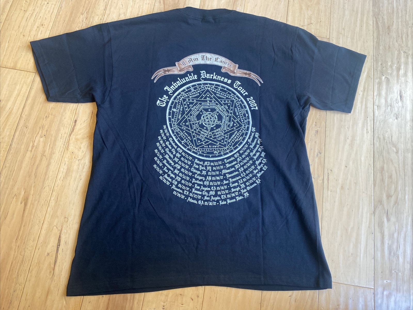 NWOT VTG 2007 Dimmu Borgir Invaluable Darkness Tour In Sorte Diaboli Sz XL Anvil