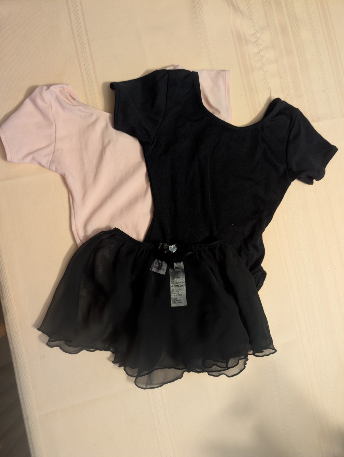 Girl’s Pink Disney Kids Leo and 1 Body Motion Black Leo and Dance Skirt -S