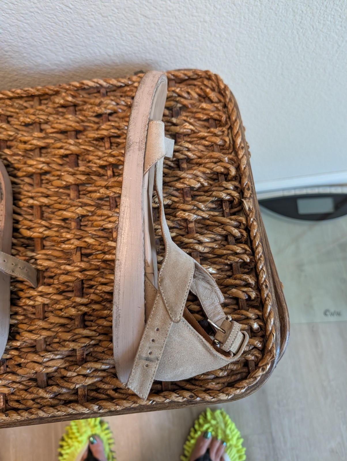 Ann Demeulemeester 36 1/2 Beige Leather Sandals Made In Italy