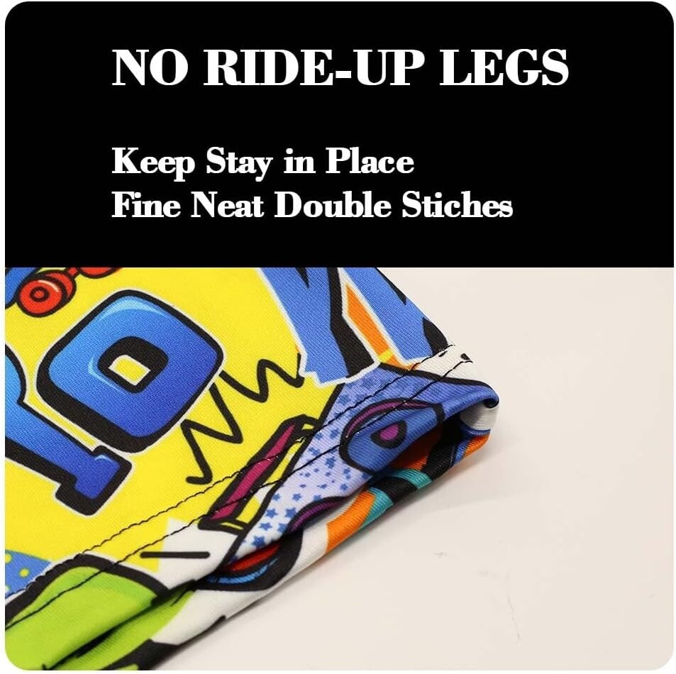 Random 3 Pack Men Boxer Briefs Funny Novelty Boys Underwear Stretch Sport Trunks