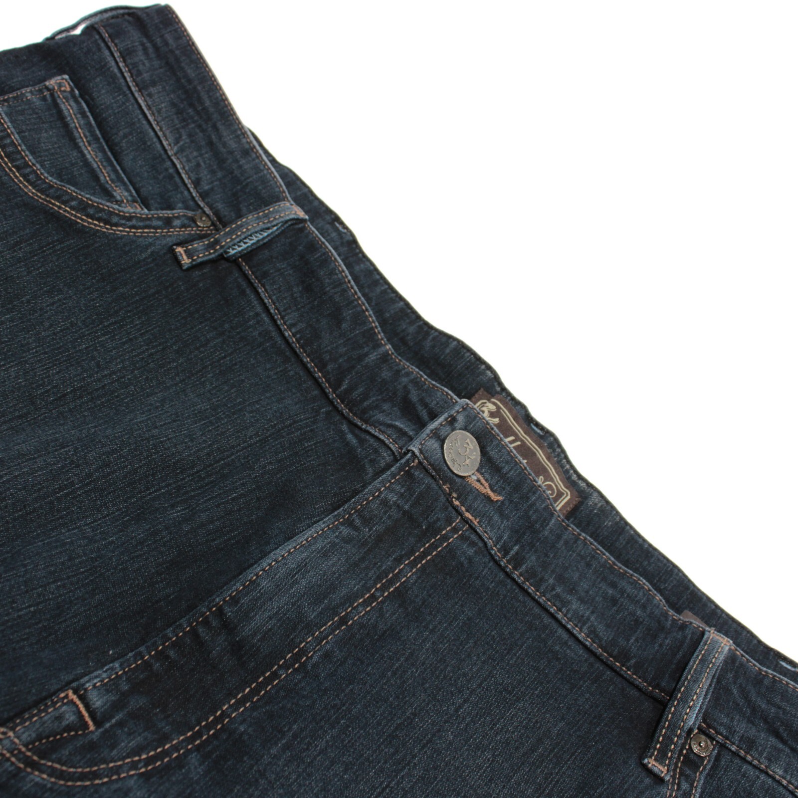 34 Heritage Cotton Blend Charisma Five Pocket Jeans Size 48 x 34 Blue Denim