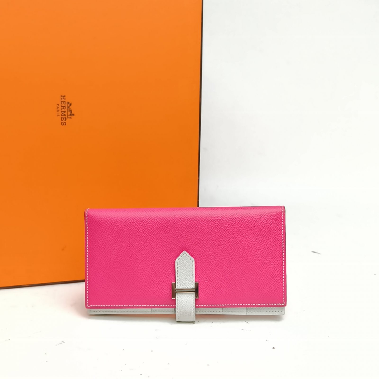 HERMES Bearn Long Wallet Epsom Leather 2011 Card Case（wallet）