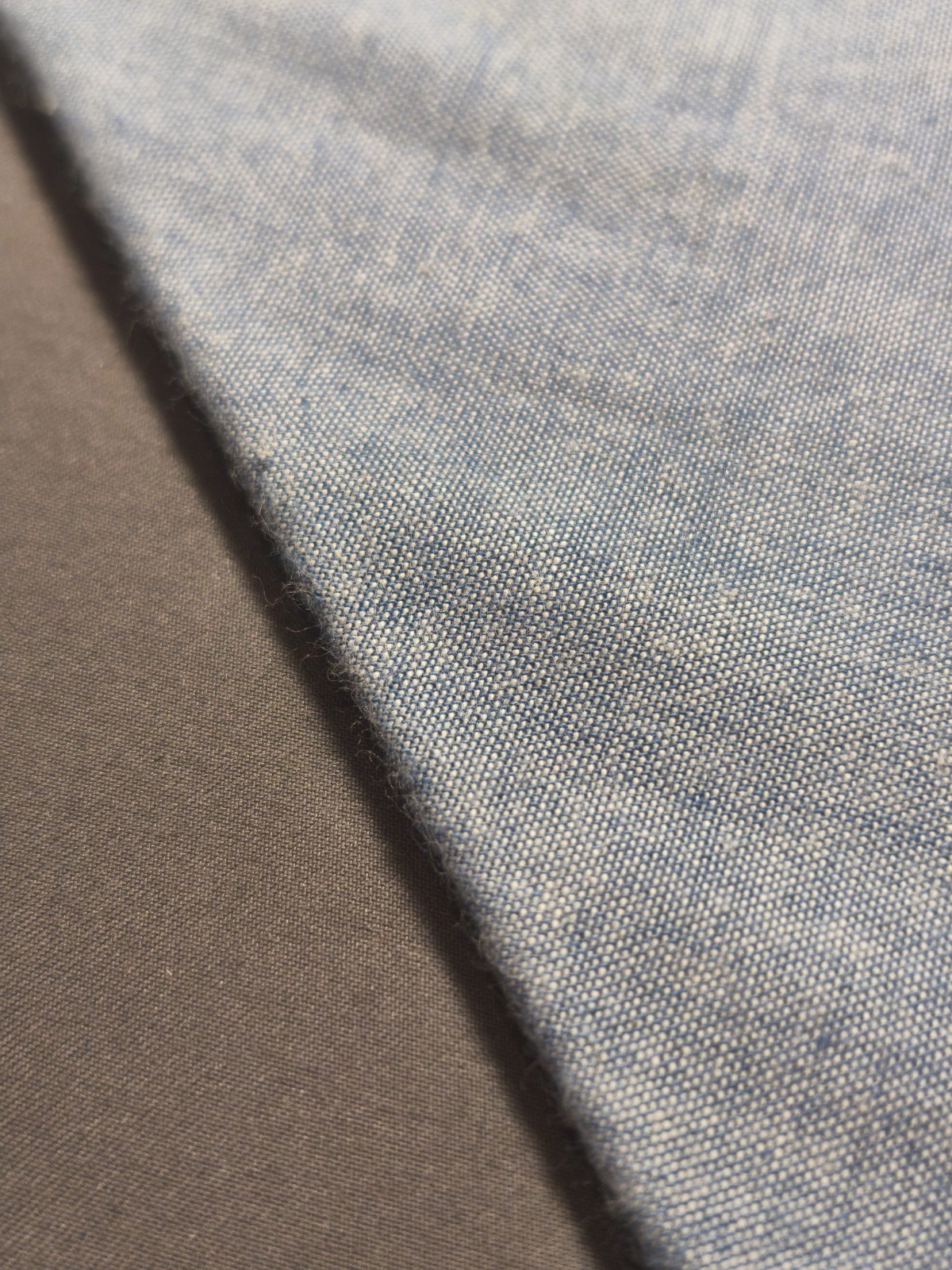 A. Di Capua Napoli – Solid Blue Cotton Tailored Tie