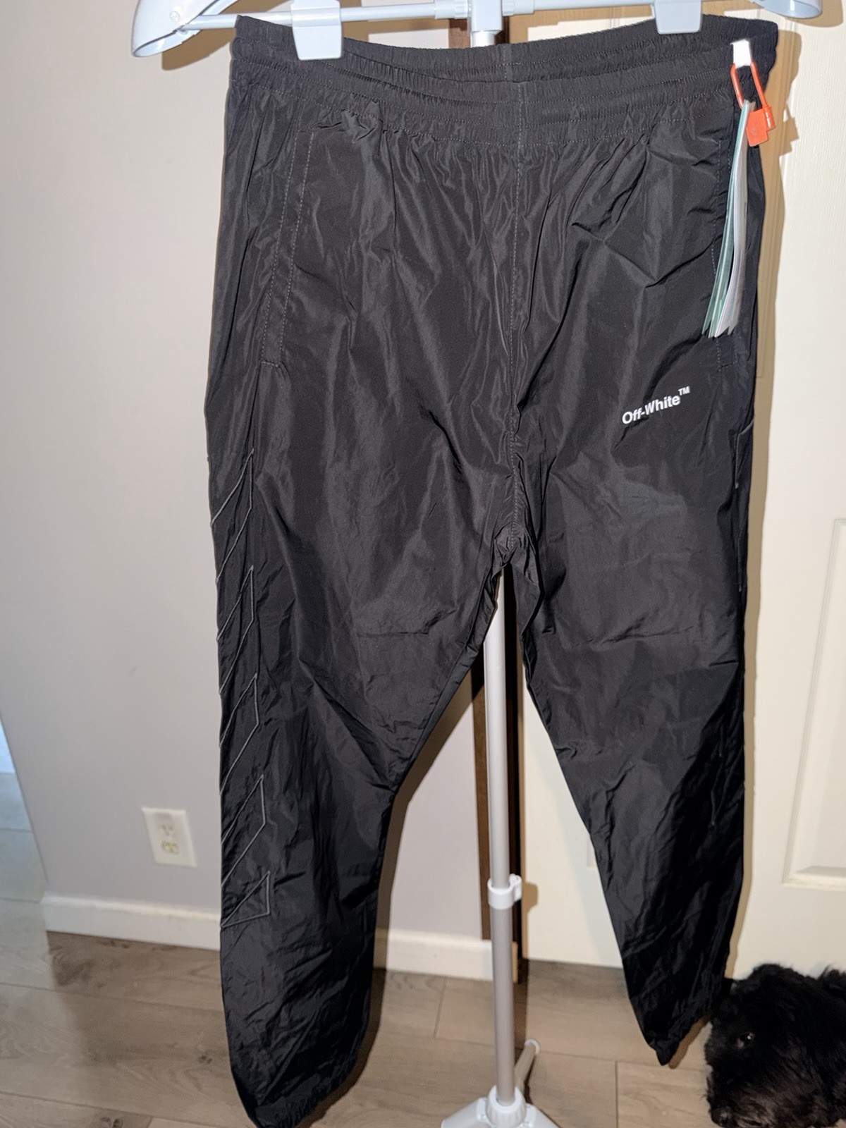Off-White Men’s PERMANENT Black Solid Pants Size S Size Type Regular