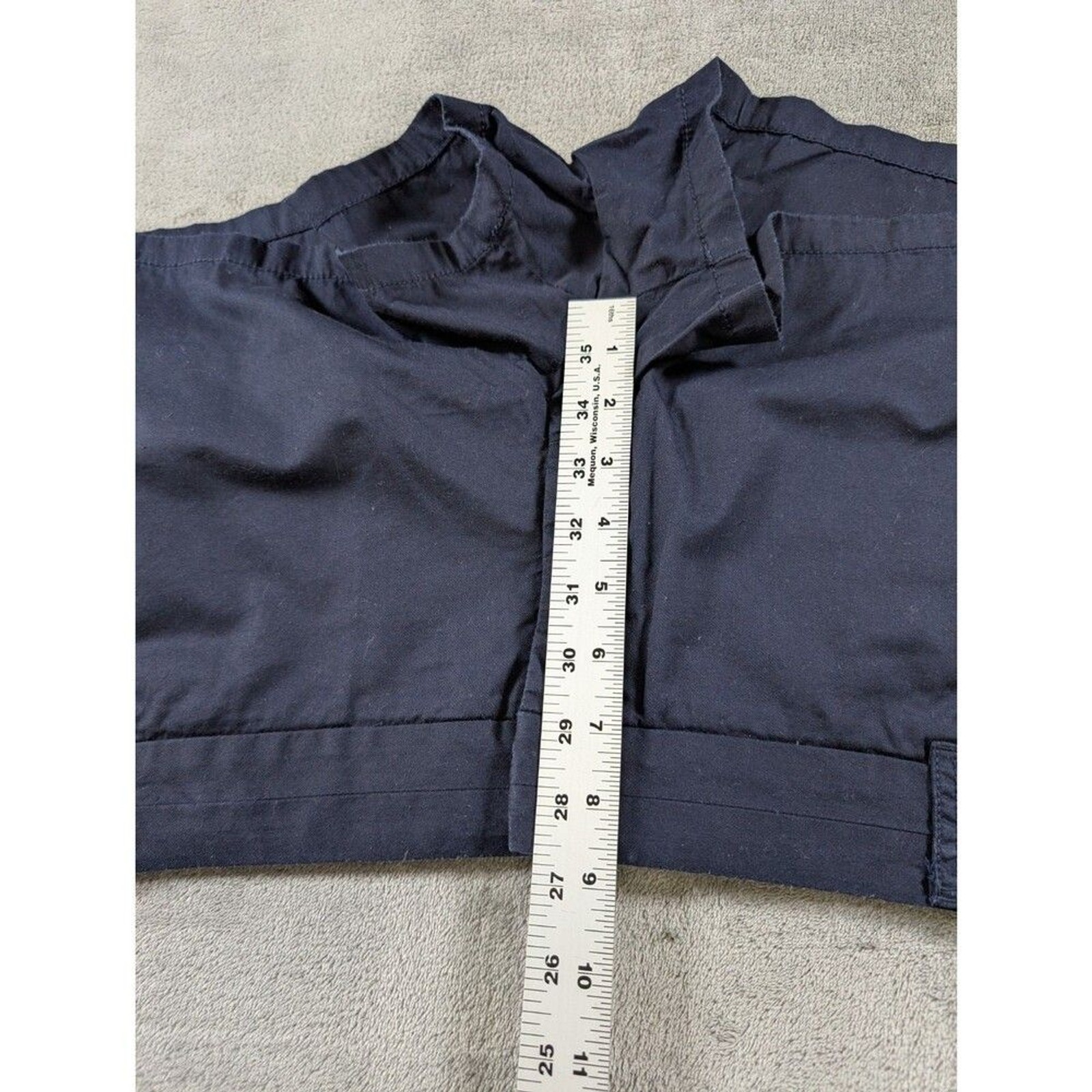 J.Crew Factory Chino Shorts Womens 8 Navy Blue Broken In Cotton Style 36234