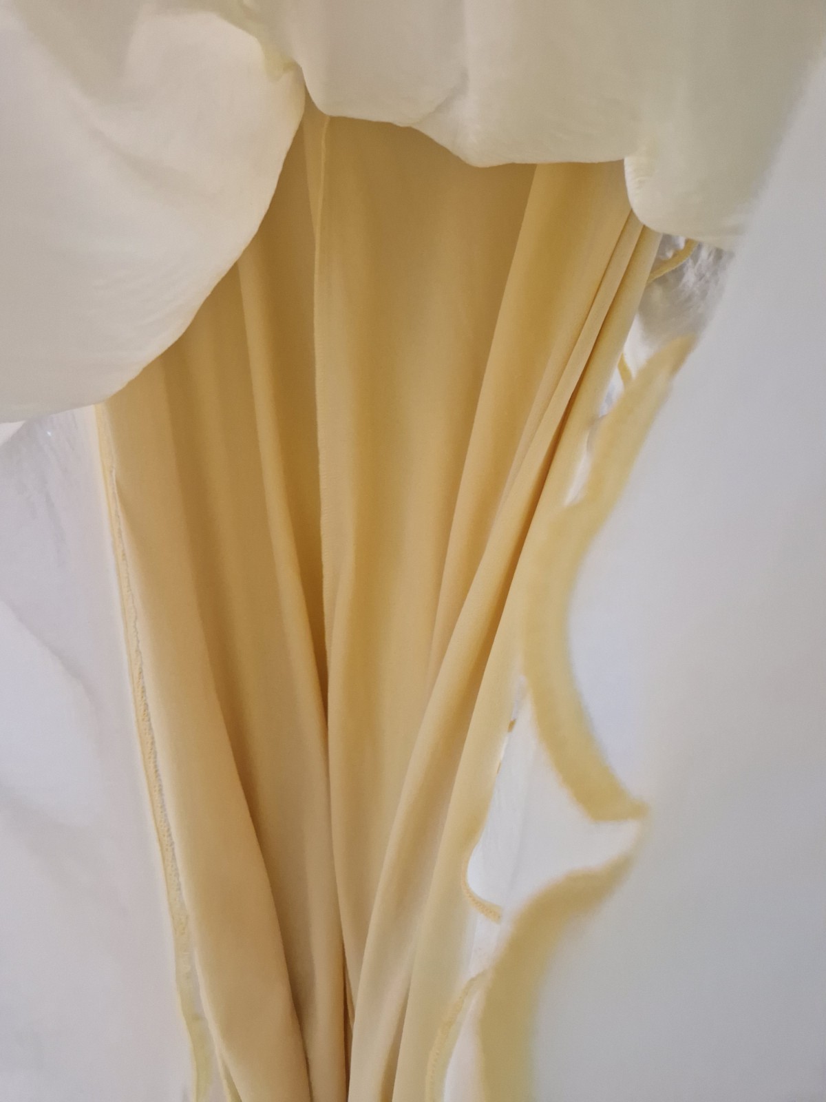 Asos Design Long Dress Size 18 Yellow Summer Wedding Occasion Party Graduation