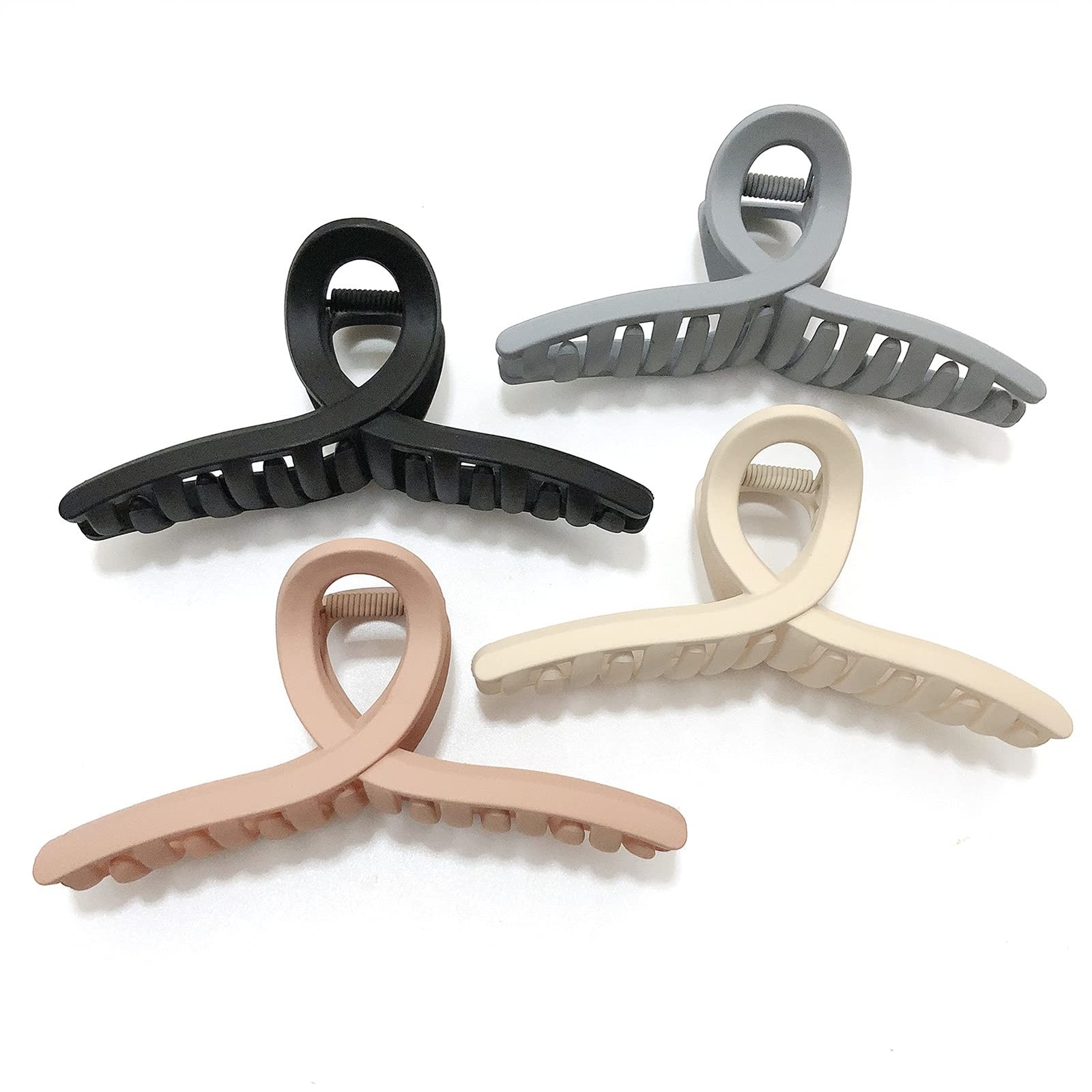 4.3 Inch Hair Claw Clips Large No Slip Big Matte Jaw Butterfly Clip for Thin …