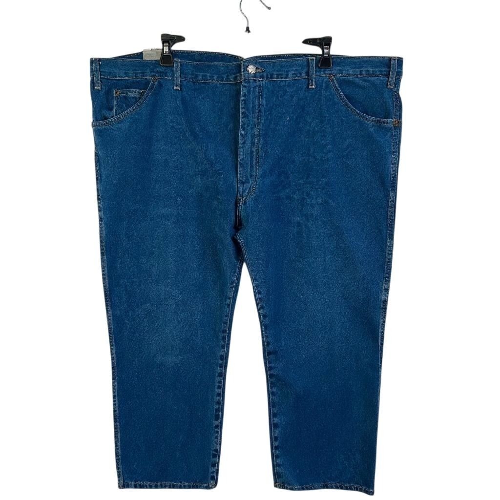 NEW Genuine Dickies Men’s 6-Pocket Straight Jeans Blue Size 50×32