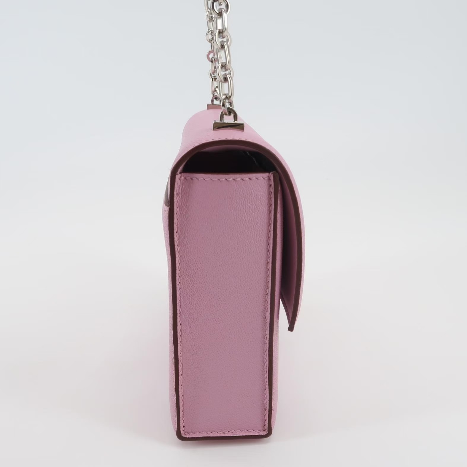 Hermes Verrou Mini 17 Chevre Mysore Mauve Sylvestre X9 Pink PHardware PHW Auth