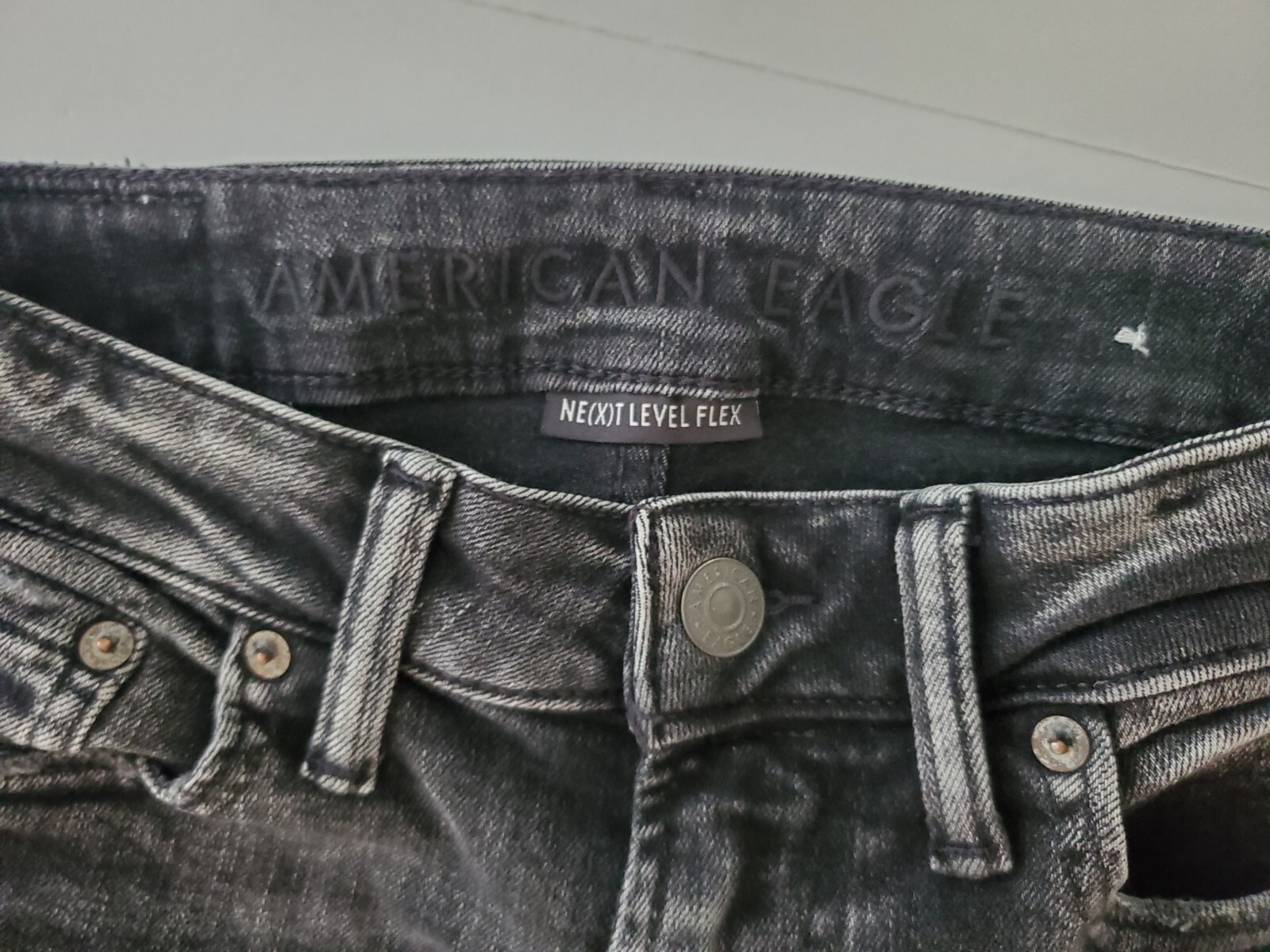 American Eagle Next Level Flex SLIM STRETCH Jeans 30 x 30 FACTORY DISTRESSED