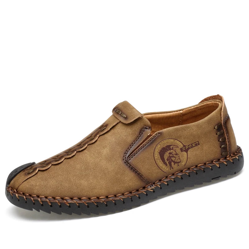 Men’s Casual Shoes Loafers Low-top Slip on Handmade Breathable Driving Shoes
